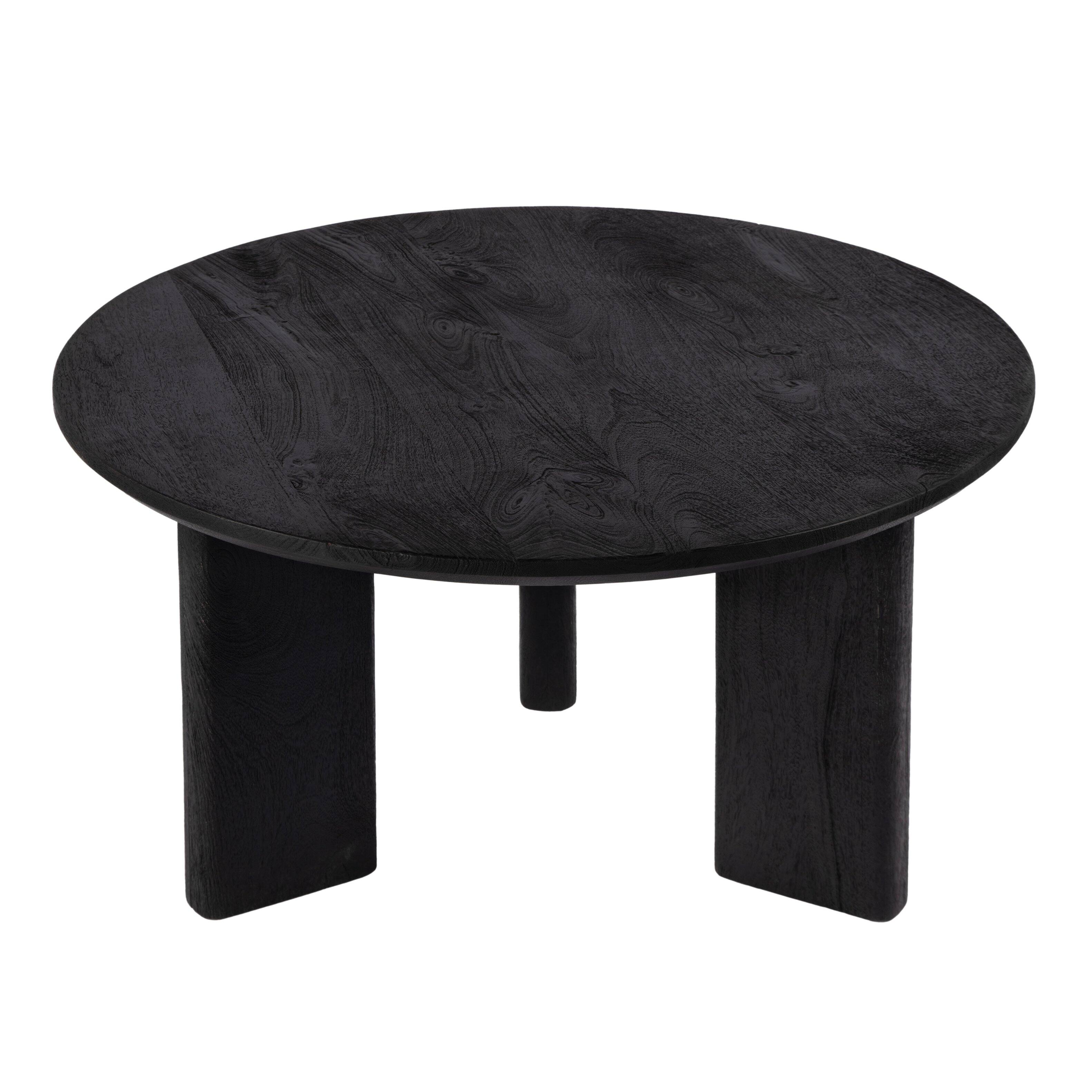 Front. Butler Specialty - Jenni 30 in. W Round Wood Coffee Table - Black.