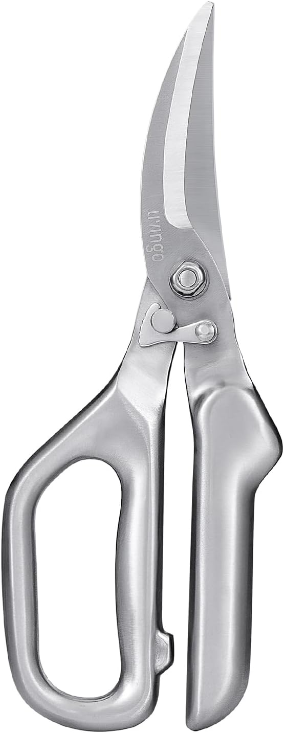Front. Livingo - Heavy Duty Stainless Steel Multi-Function Poultry Kitchen Scissors.