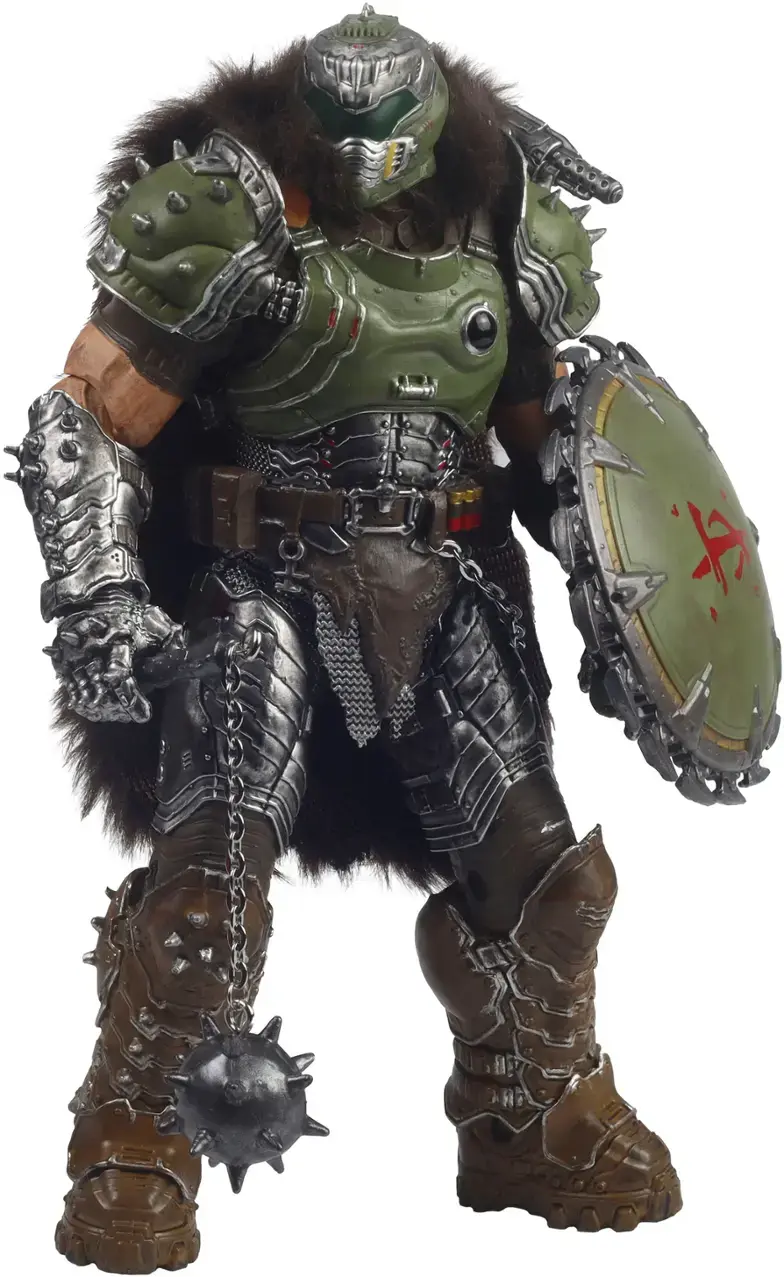 Alt View 6. McFarlane Toys - Doom: The Dark Ages Doom Slayer 7.25" Deluxe Action Figure - McFarlane Elite Edition #1.