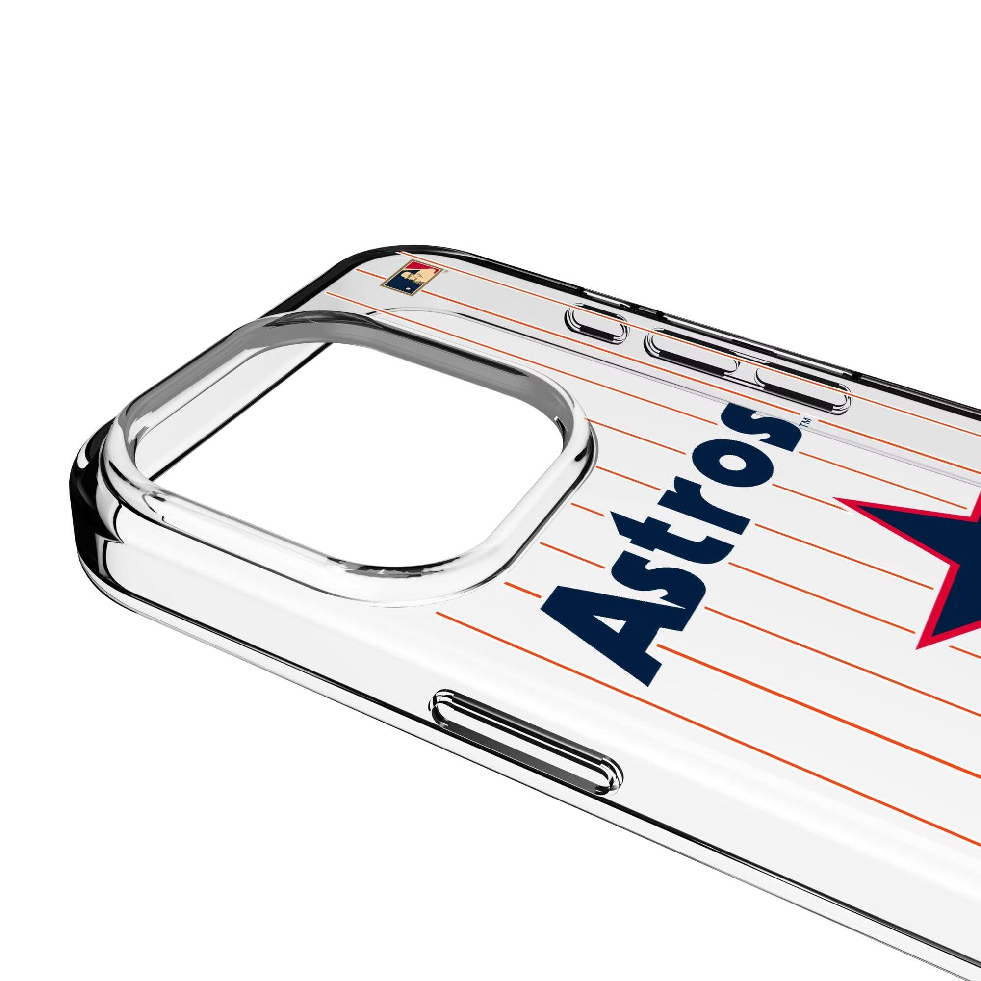 Alt View 2. Keyscaper - Houston Astros Cooperstown iPhone Clear Case - 13 mini - Multicolor.