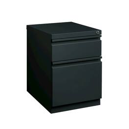 Hirsh - 20" Deep Mobile Pedestal File Cabinet 2 Drawer Box-File, Charcoal - Gray