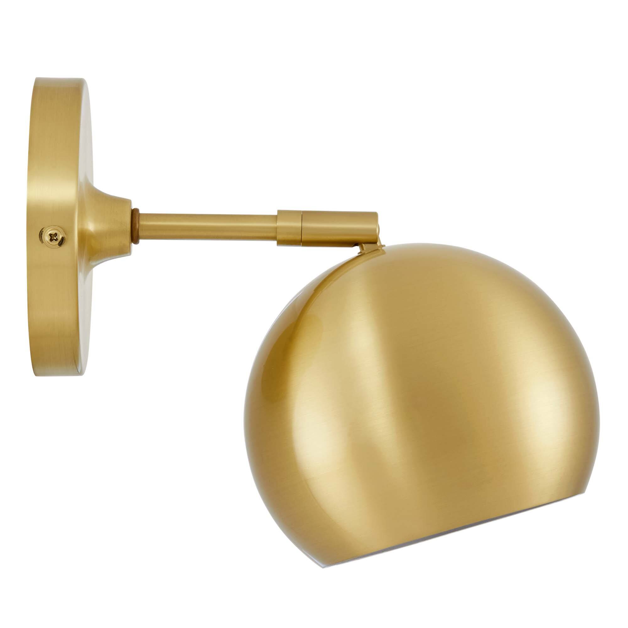 Angle. Modway - Chalice 4" Swing-Arm Metal Wall Sconce by Modway - Satin Brass.