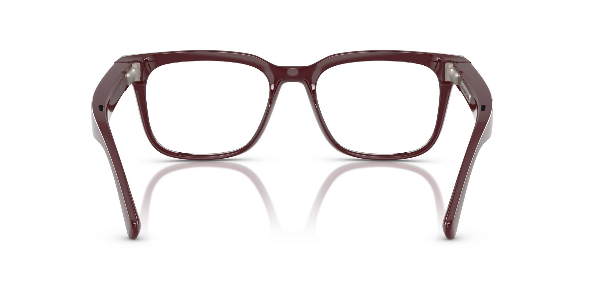 Back. Nuance - Square 54 Audio Glasses - Shiny Burgundy - Transition Lens - SHINY BURGUNDY.