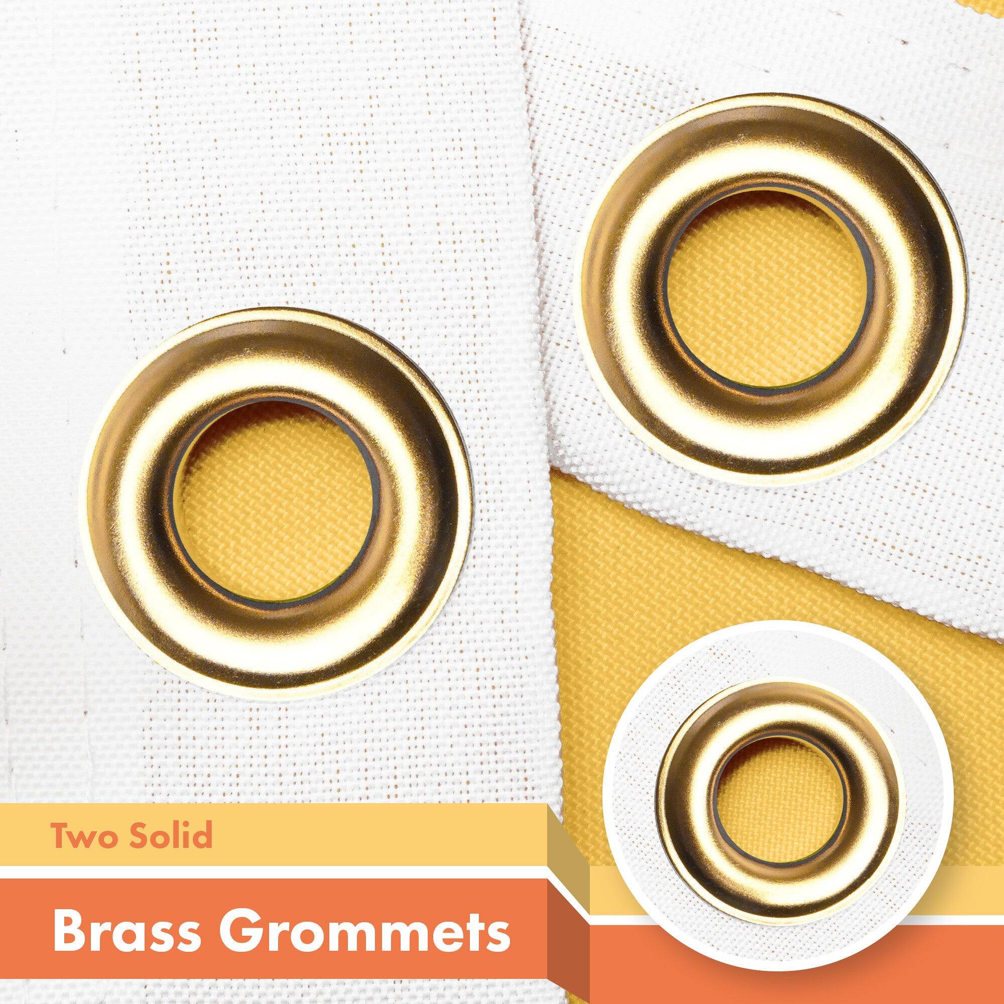 Two Solid Brass Grommets