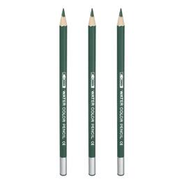 Unique Bargains - Watercolor Pencils, Color Pencil Set for Adult Coloring, Blending, 3pcs - Dark Green