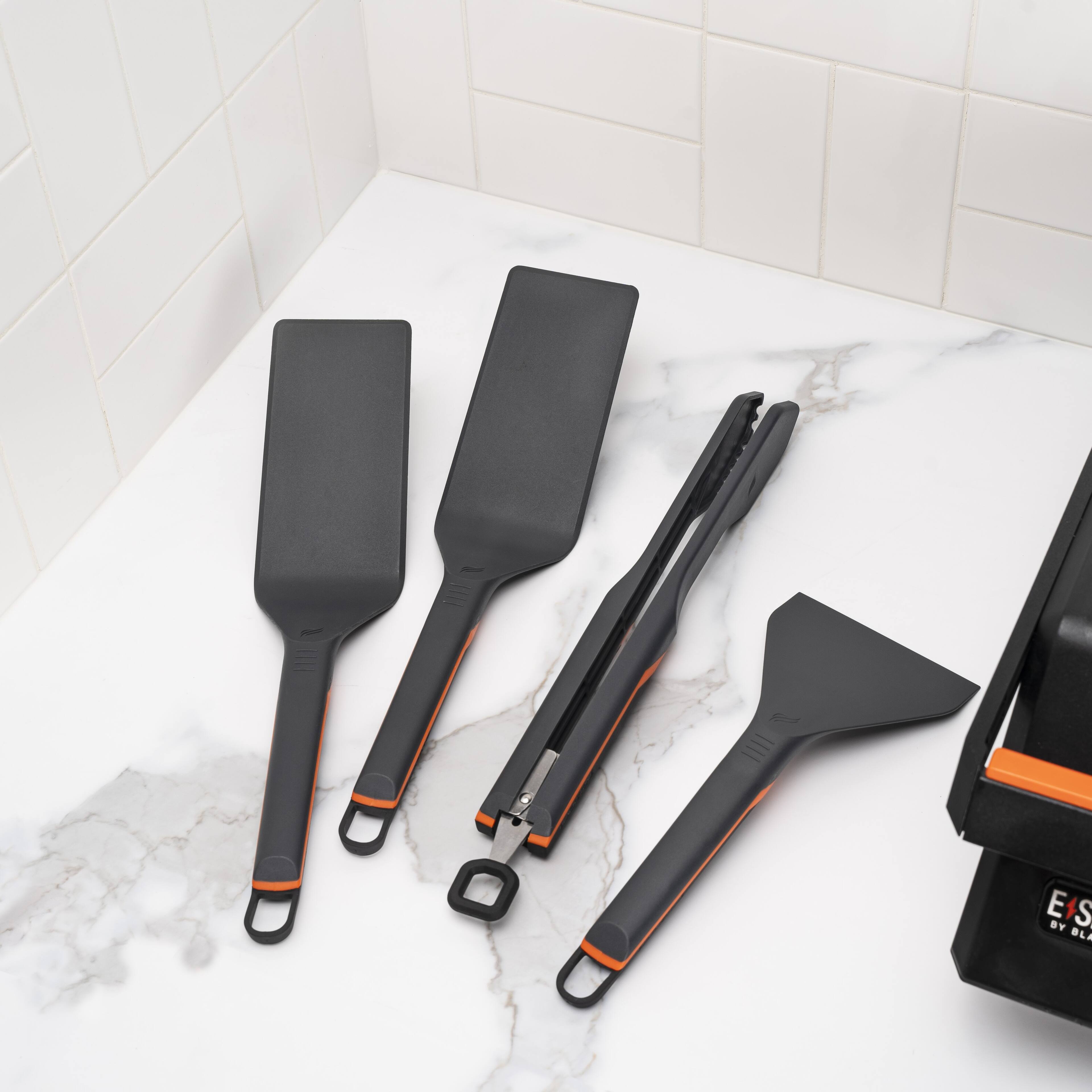 Alt View 11. Blackstone - 4-Piece E-Series Non Stick Induction Compatible Accessory Kit - Black.