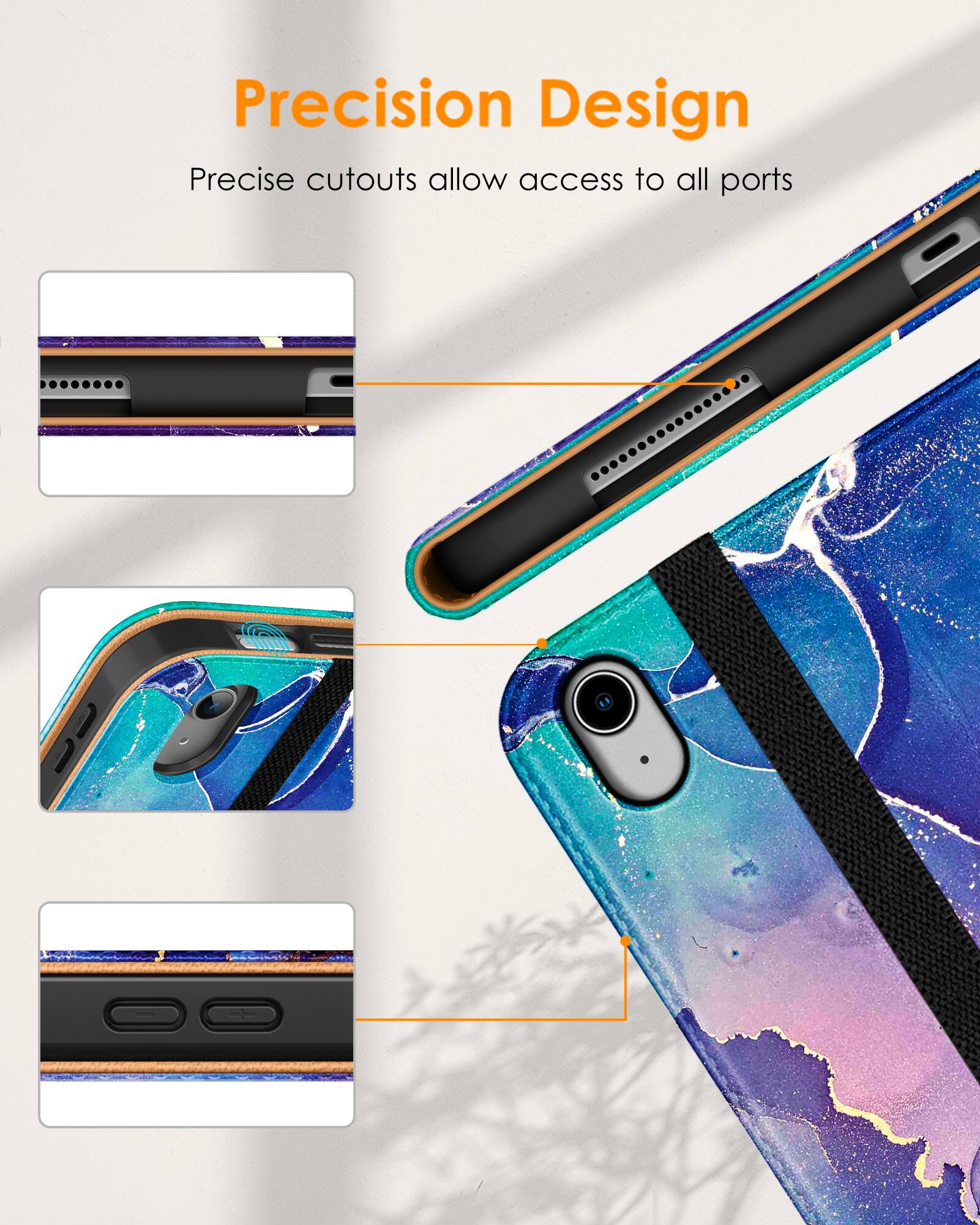 Precision Design  
Precise cutouts allow access to all ports