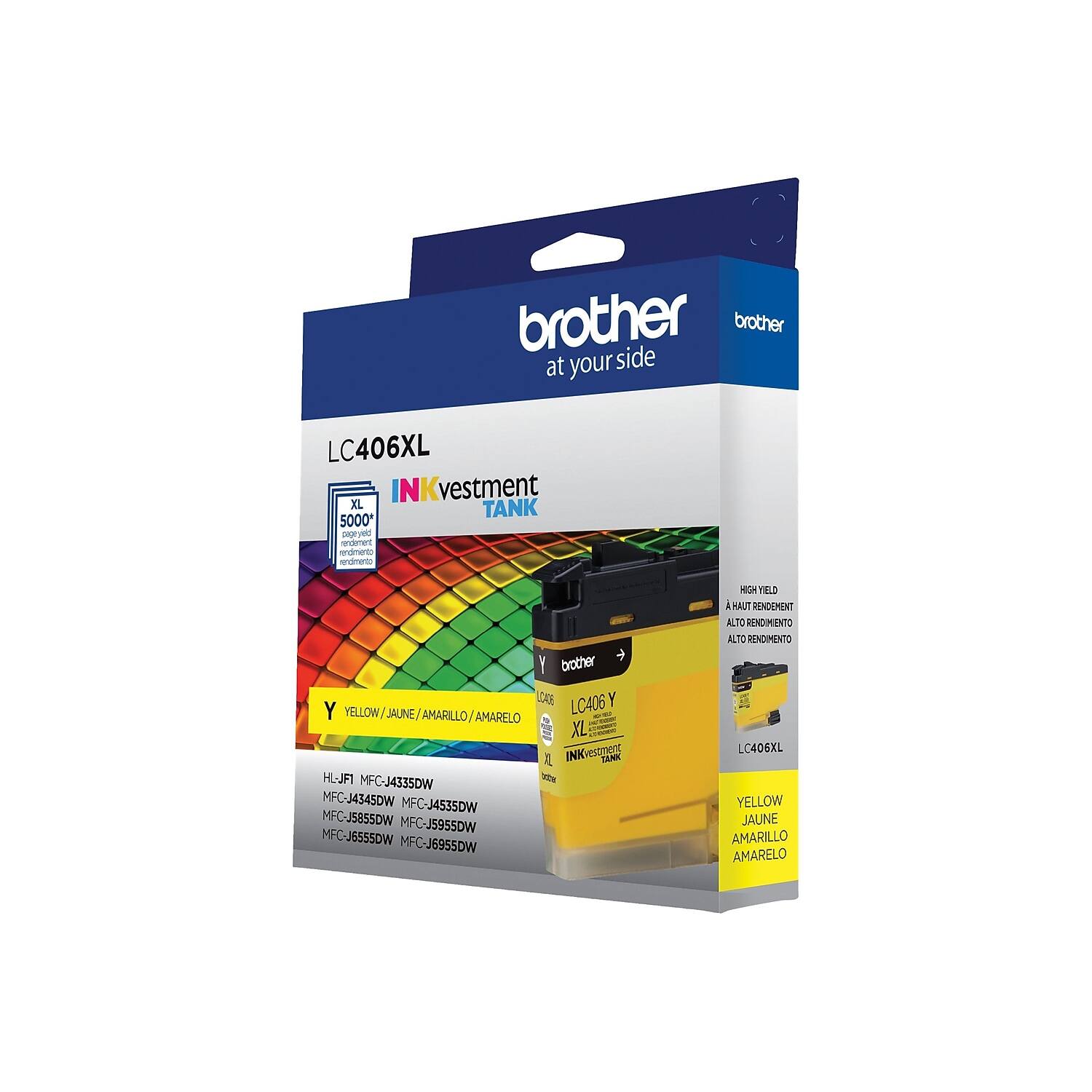 Brother at your side

LC406XL

NKvestment TANK 5000

YELLOW / JAUNE / AMARILLO / AMARELO

HLJF1 MFC-J4335DW MFC-J4345DW MFC-J4535DW MFC-J5955DW MFC-J6555DW MFC-J6955DW

HIGH YIELD
A HAUT RENDEMENT
ALTO RENDIMENTO
ALTO RENDIMENTO

LC406XL