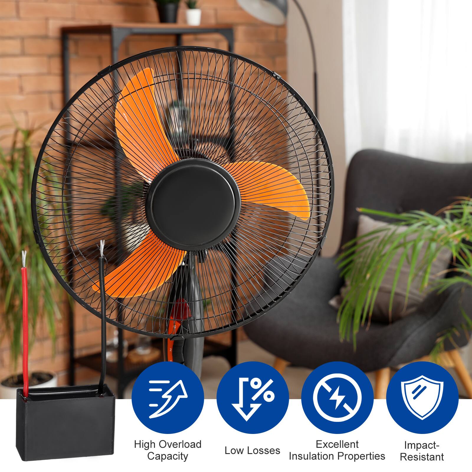 High Overload Capacity  
Low Losses  
Excellent Insulation Properties  
Impact-Resistant