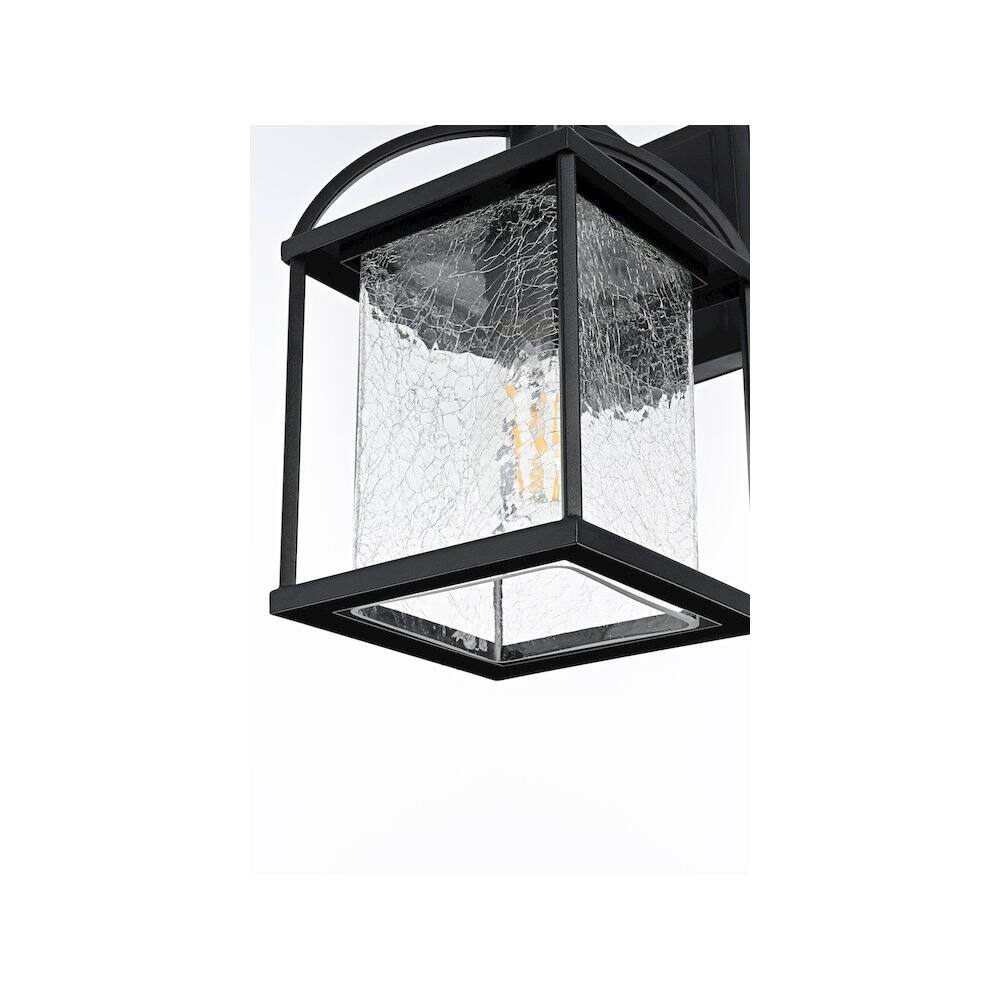 Alt View 1. Elegant Lighting - Gratz 7 inch Outdoor Pendant in Black - Black.