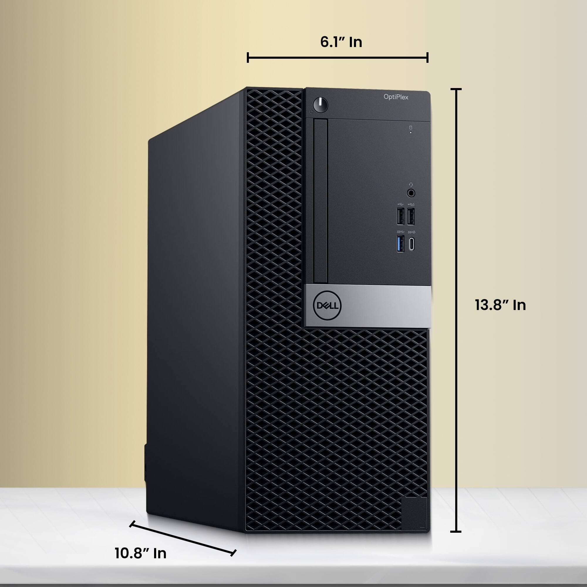 6.1" In  
10.8" In  
13.8" In  
DELL  
OptiPlex