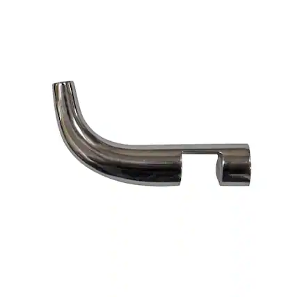Front. Whitehaus - Slide on Adjustable Shower Door Robe/Towel Hook - Multicolor.