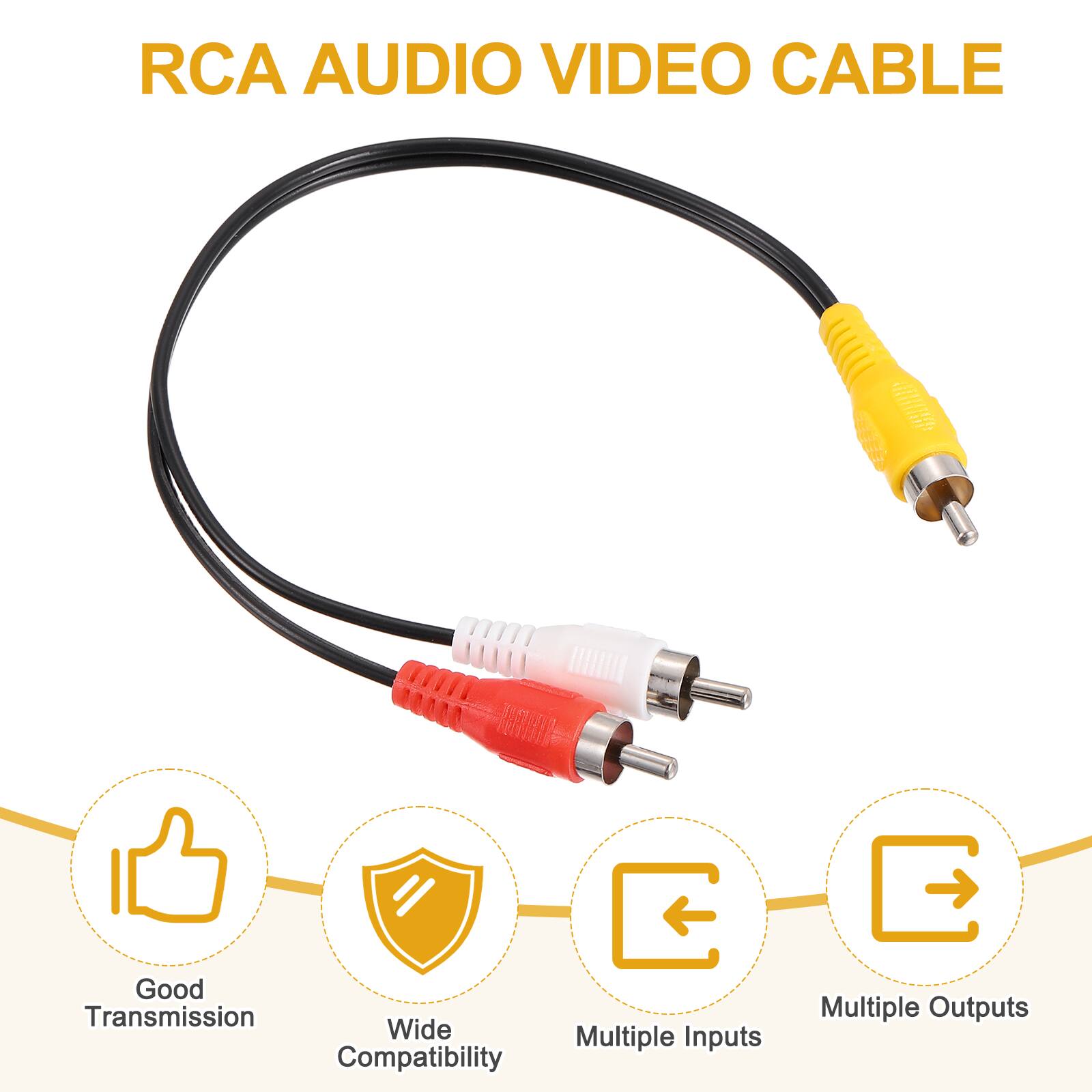 RCA AUDIO VIDEO CABLE

- Good Transmission
- Wide Compatibility
- Multiple Inputs
- Multiple Outputs