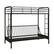 Left. Hivvago - Hivvago Twin over Full Futon Bunk Bed Sleeper Sofa in Metal - Black.