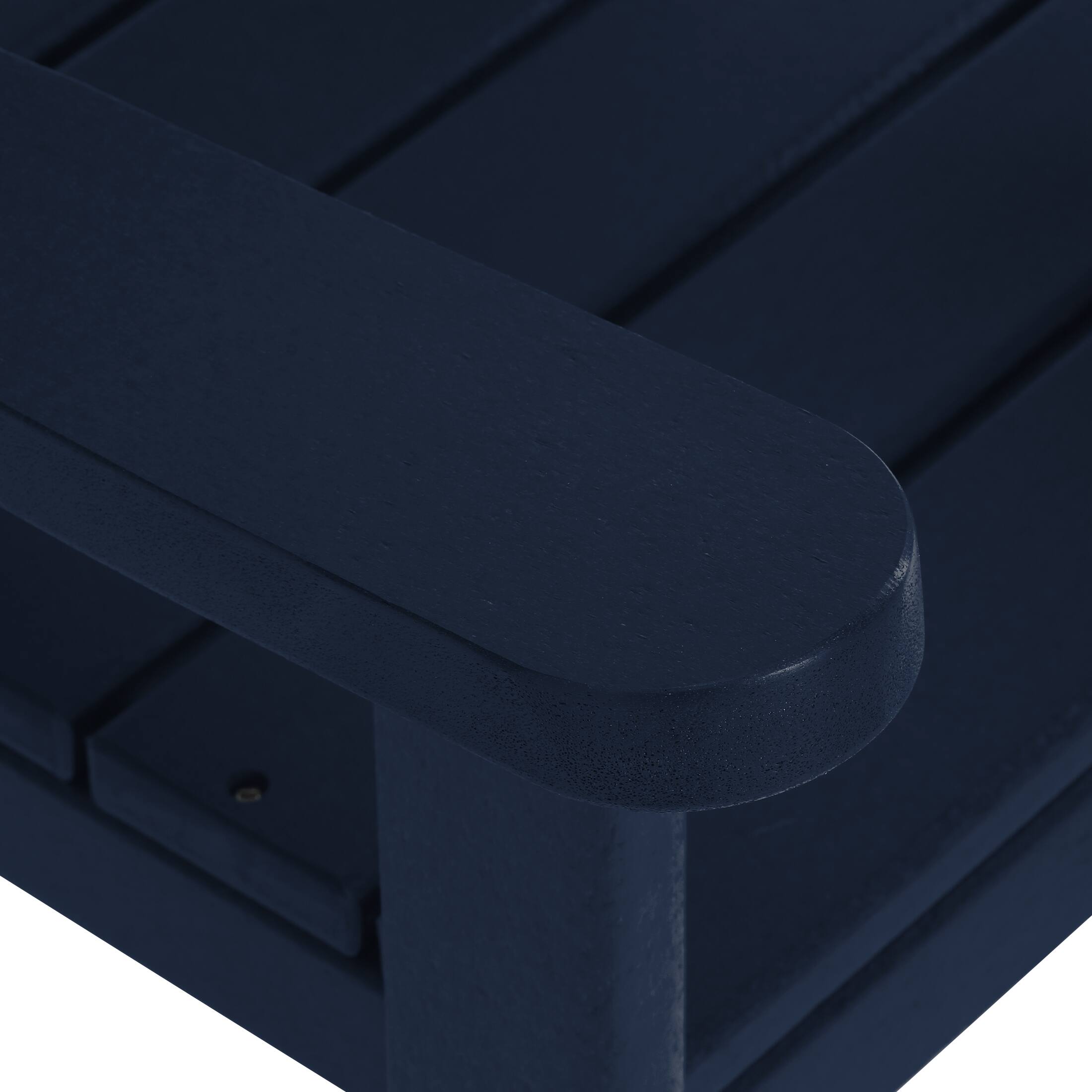 Alt View 2. WestinTrends - WestinTrends Malibu 3-Piece Kids Outdoor Rocking Chairs Set With Kids Square Side Table - Navy Blue.
