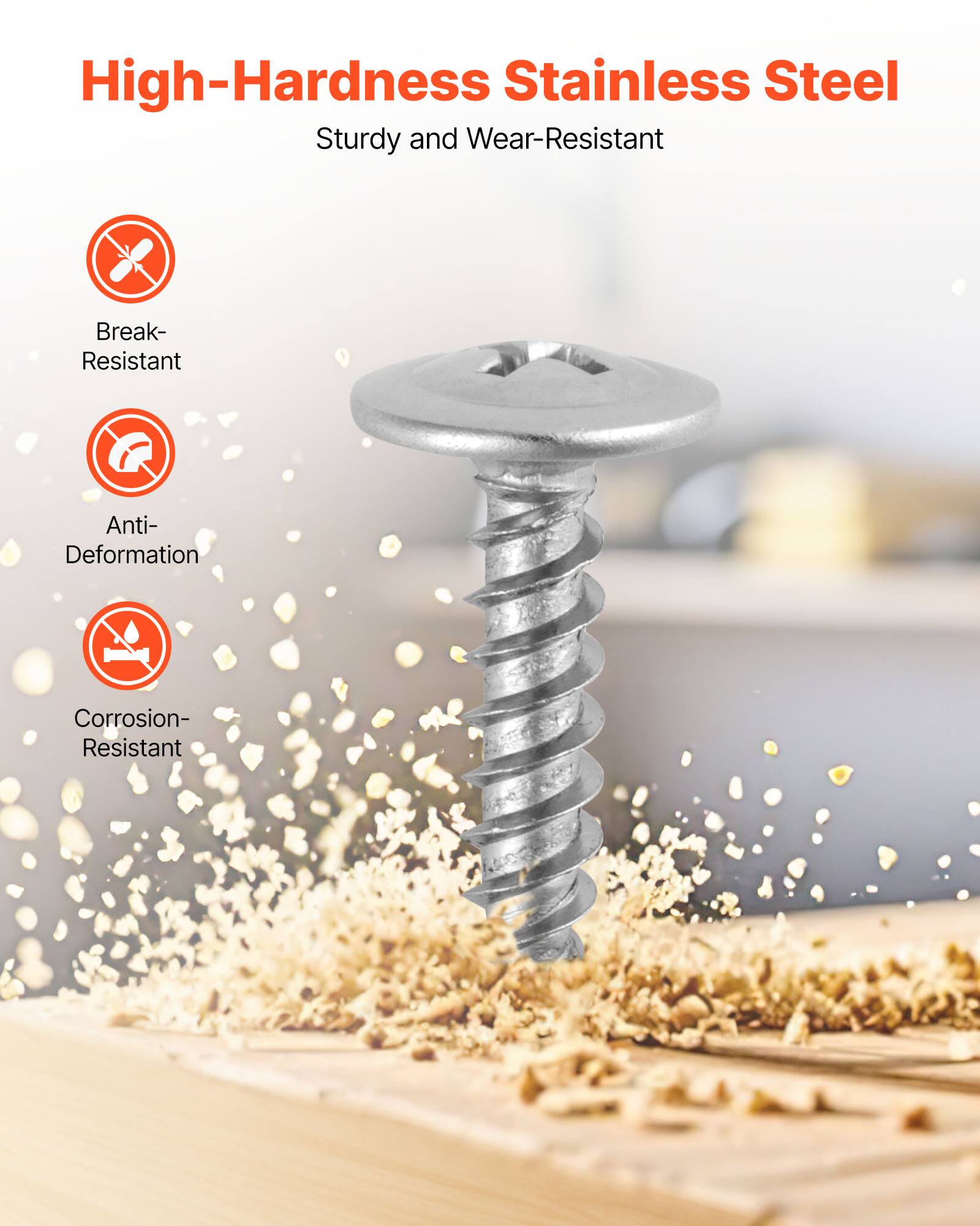 High-Hardness Stainless Steel  
Sturdy and Wear-Resistant  
Break-Resistant  
Anti-Deformation  
Corrosion-Resistant