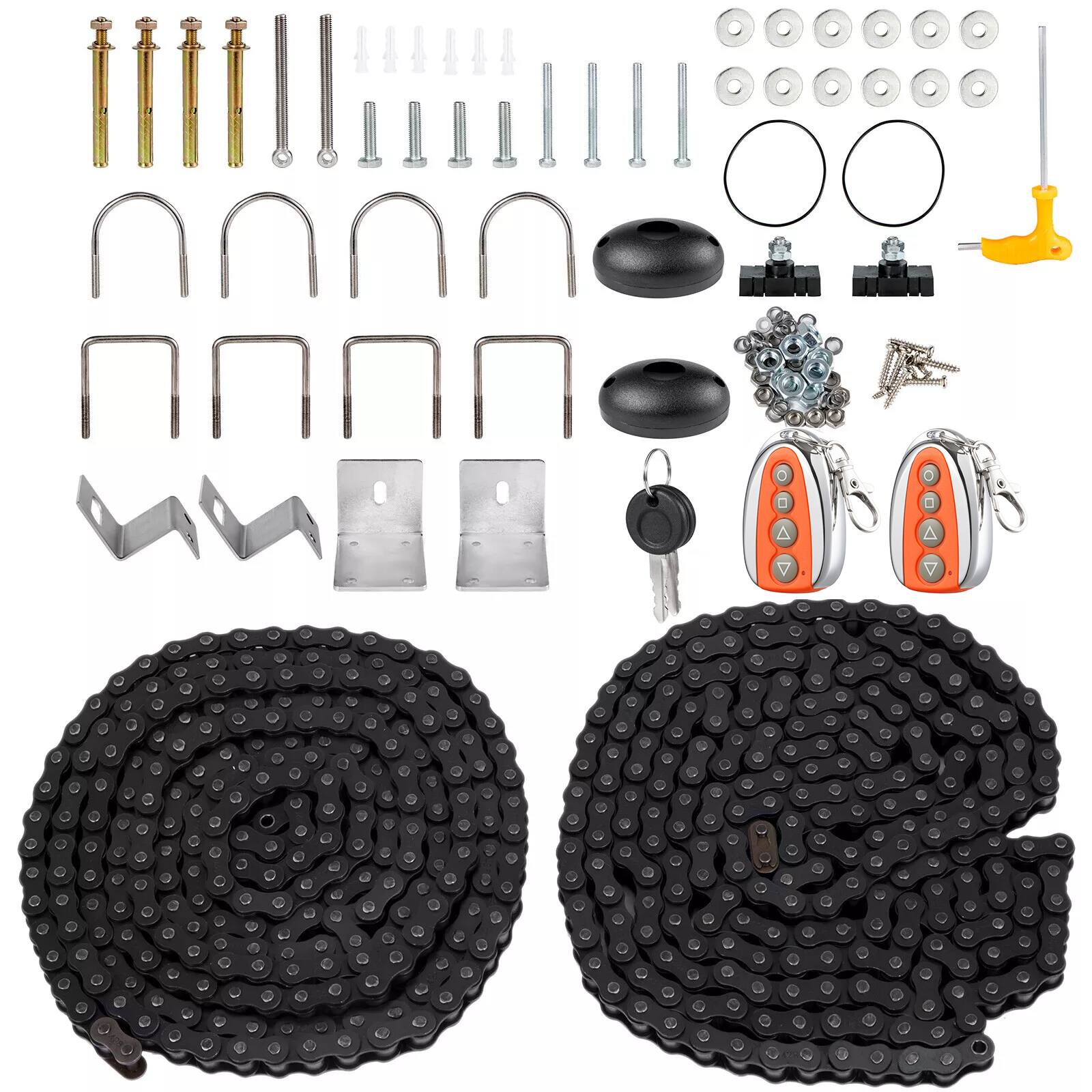 Alt View 5. VEVOR - 3300lbs Automatic Sliding Gate Opener Driveway Operator Infrared Sensor - Gray.