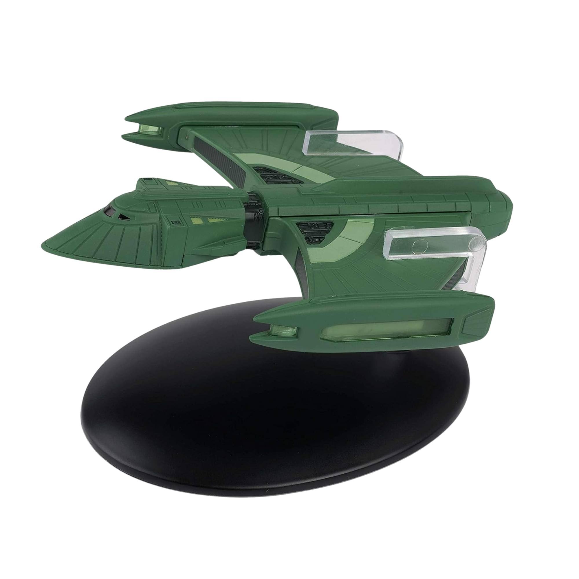 Alt View 2. Eaglemoss - Eaglemoss Star Trek Starship Replica | Romulan Scout - Green.