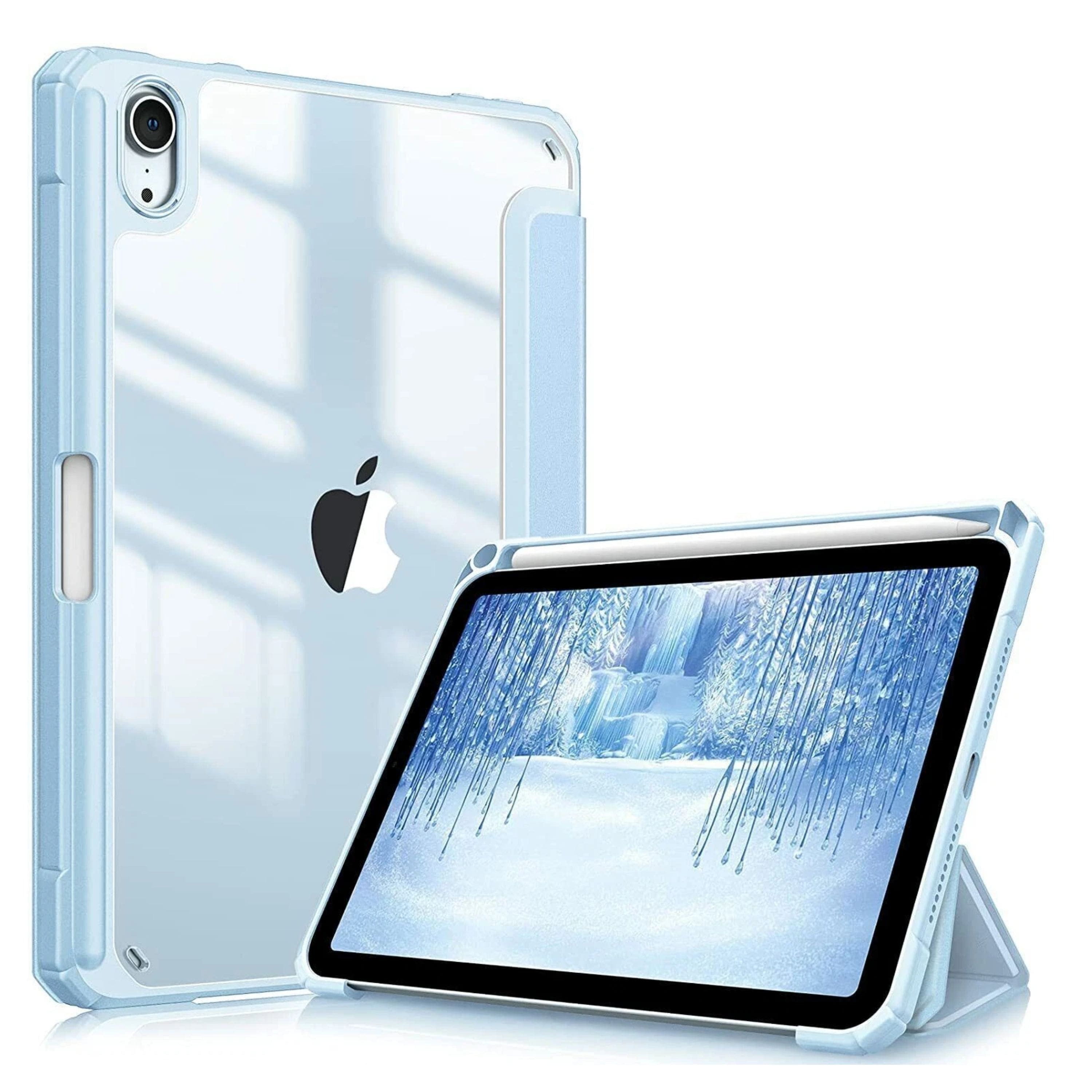 Kitcheniva - Clear Back Shell Slim Case For iPad Mini 7 A17 Pro 2024/iPad Mini 6 - Blue