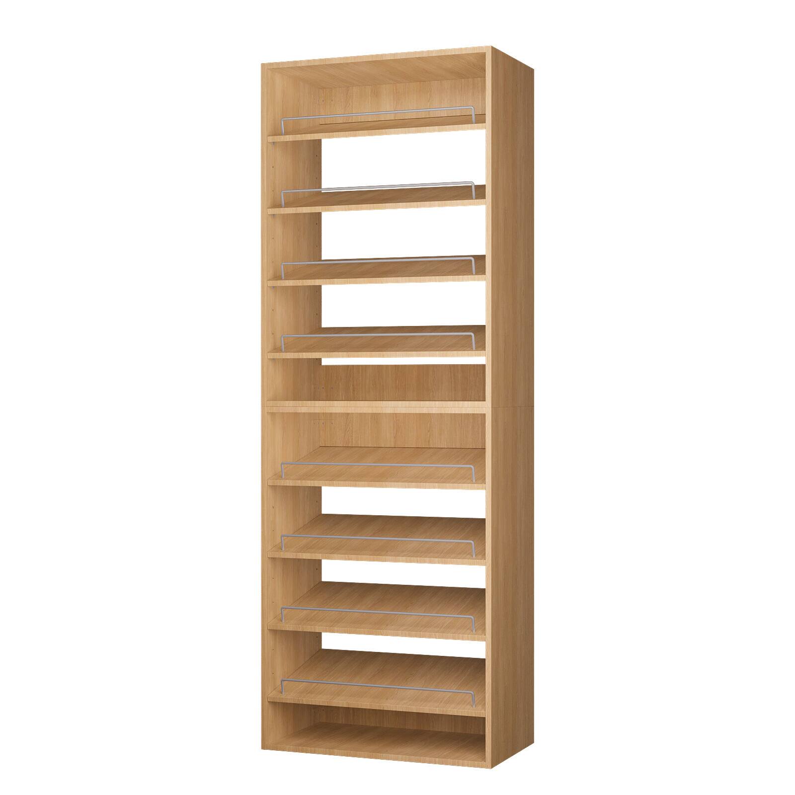 Alt View 3. Roomtec - Roomtec 25.5 in Wood Modular Closet System Unit-Customizable Wall Mounted Walk-In Closets for Bedroom or Walk-in Closet - Wood.
