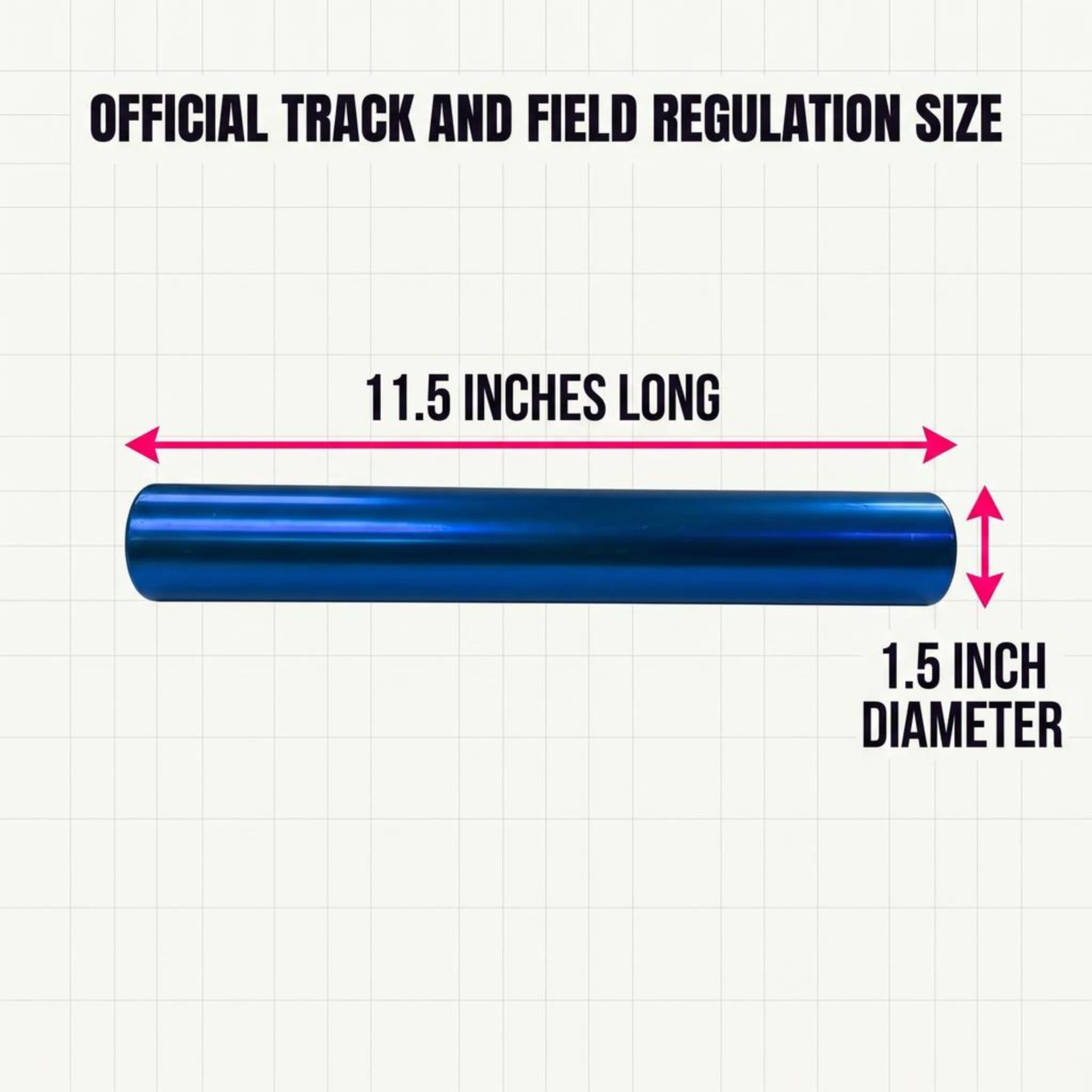 Amber Sporting Goods Aluminium Track & Field Relay Baton, Lightweight ...