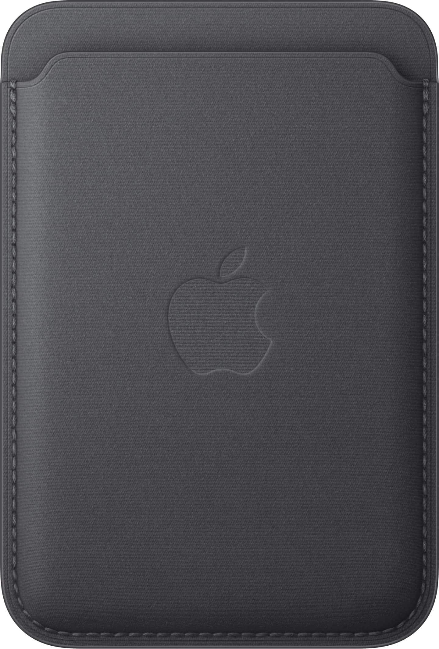 Angle. Apple - iPhone FineWoven Wallet with MagSafe - Black.