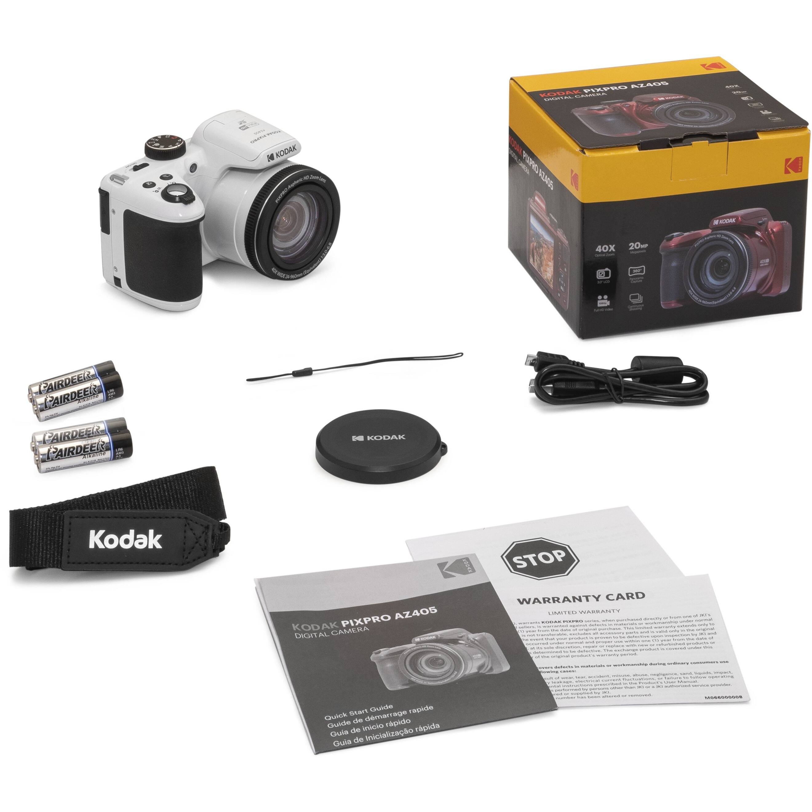 Kodak PIXPRO AZ405 20.7 Megapixel Compact Camera White AZ405-WH