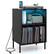 Front. Costway - Costway Record Player Stand Turntable Stand with Vinyl Storage Holder & Shelf Table - Black.