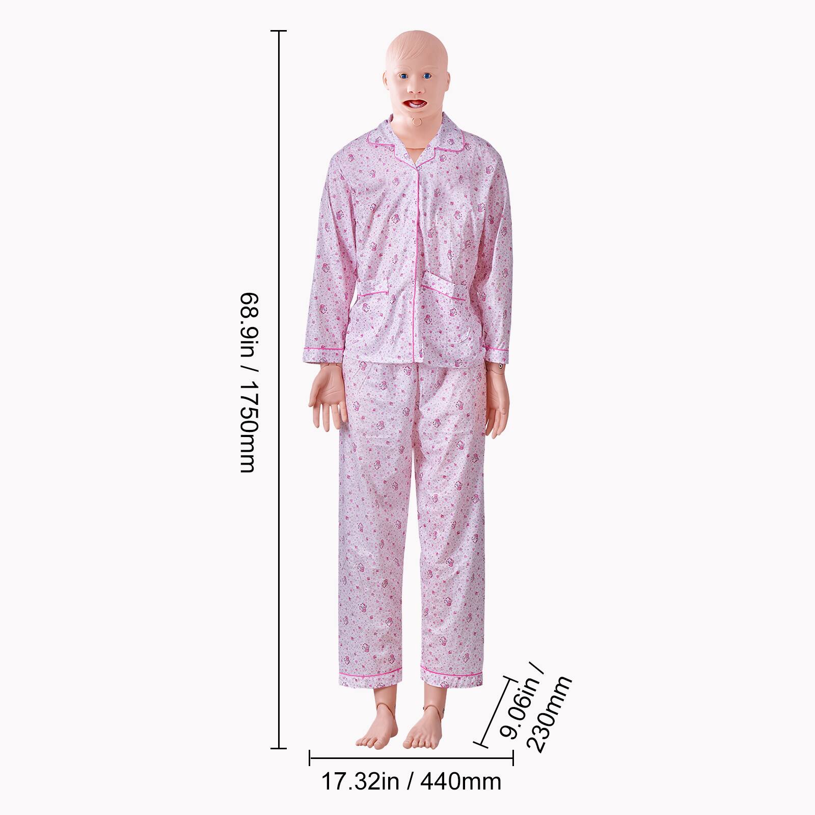 68.9in / 1750mm  
9.06in / 230mm  
17.32in / 440mm