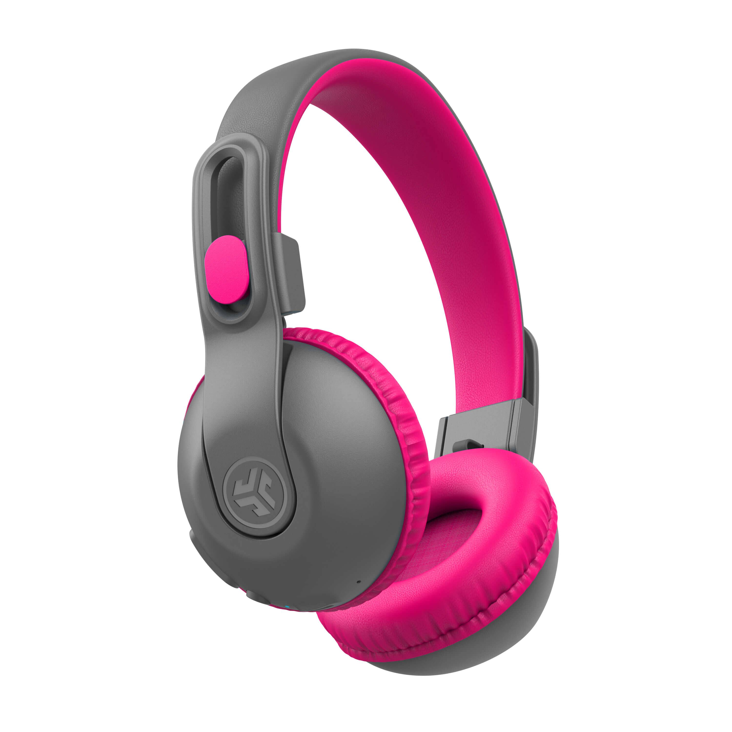 Left. JLab - JBuddies Studio 2 Wireless Kids Headphones - Pink/Gray.