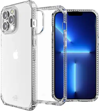 Front. Itskins - ITSkins Spectrum Clear case for iPhone 13 Pro Max / 12 Pro Max - Clear.