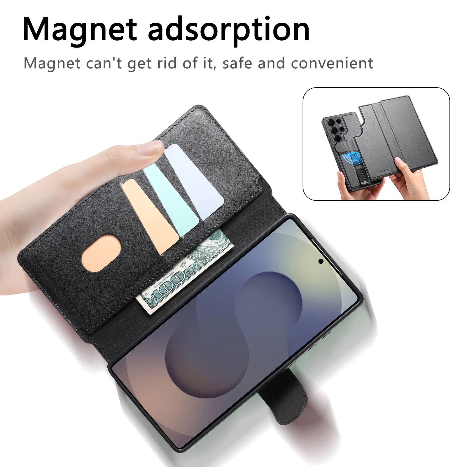 Magnet adsorption  
Magnet can't get rid of it, safe and convenient