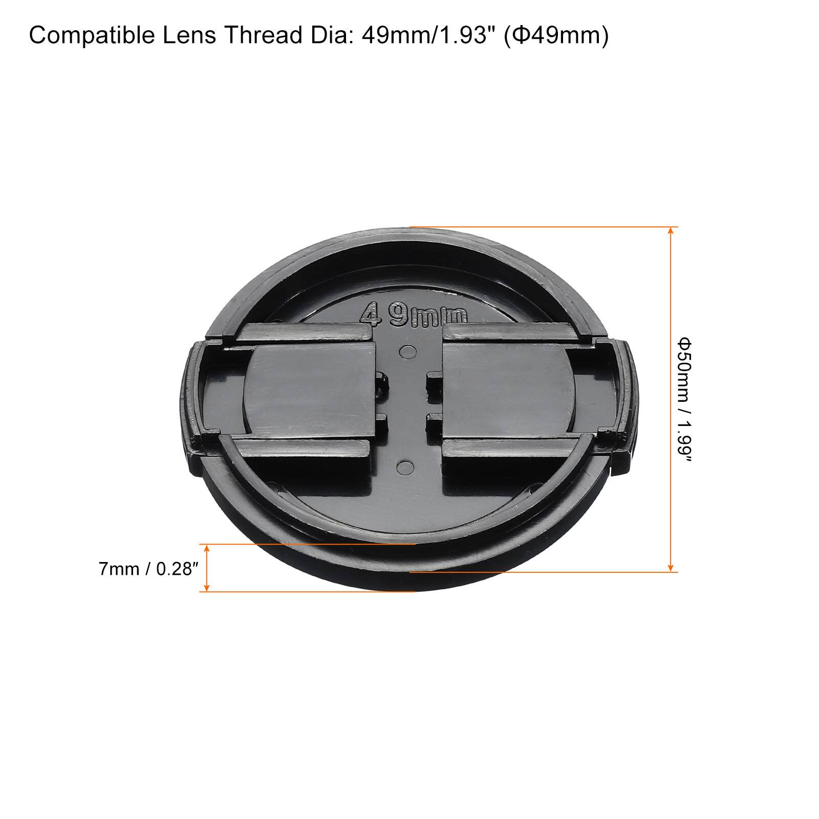 Compatible Lens Thread Dia: 49mm/1.93" (Φ49mm)  
49mm  
50mm / 1.99"  
7mm / 0.28"