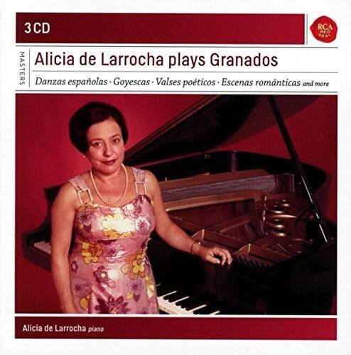 3 CD RCA RED SEAL  
Alicia de Larrocha plays Granados  
Danzas españolas - Goyescas - Valses poéticos - Escenas románticas and more  
Alicia de Larrocha piano