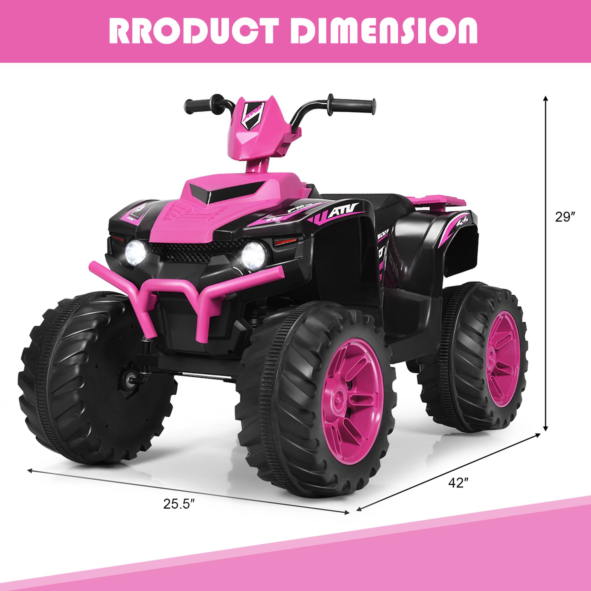 PRODUCT DIMENSION  
ATV EX D  
29"  
25.5"  
42"