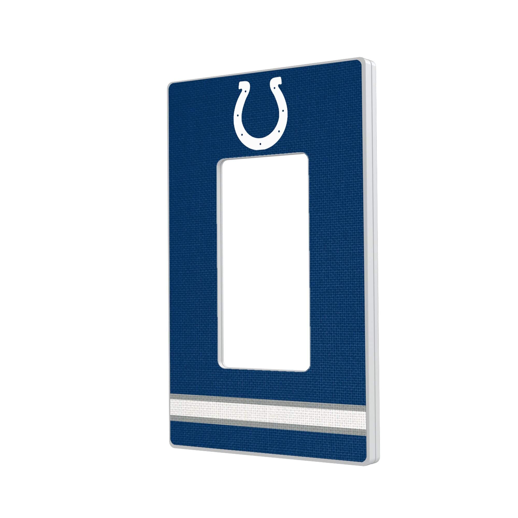 Keyscaper - Indianapolis Colts Stripe Single Rocker Light Switch Plate - Multicolor price history on PriceWatchPro