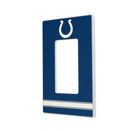 Keyscaper - Indianapolis Colts Stripe Single Rocker Light Switch Plate - Multicolor