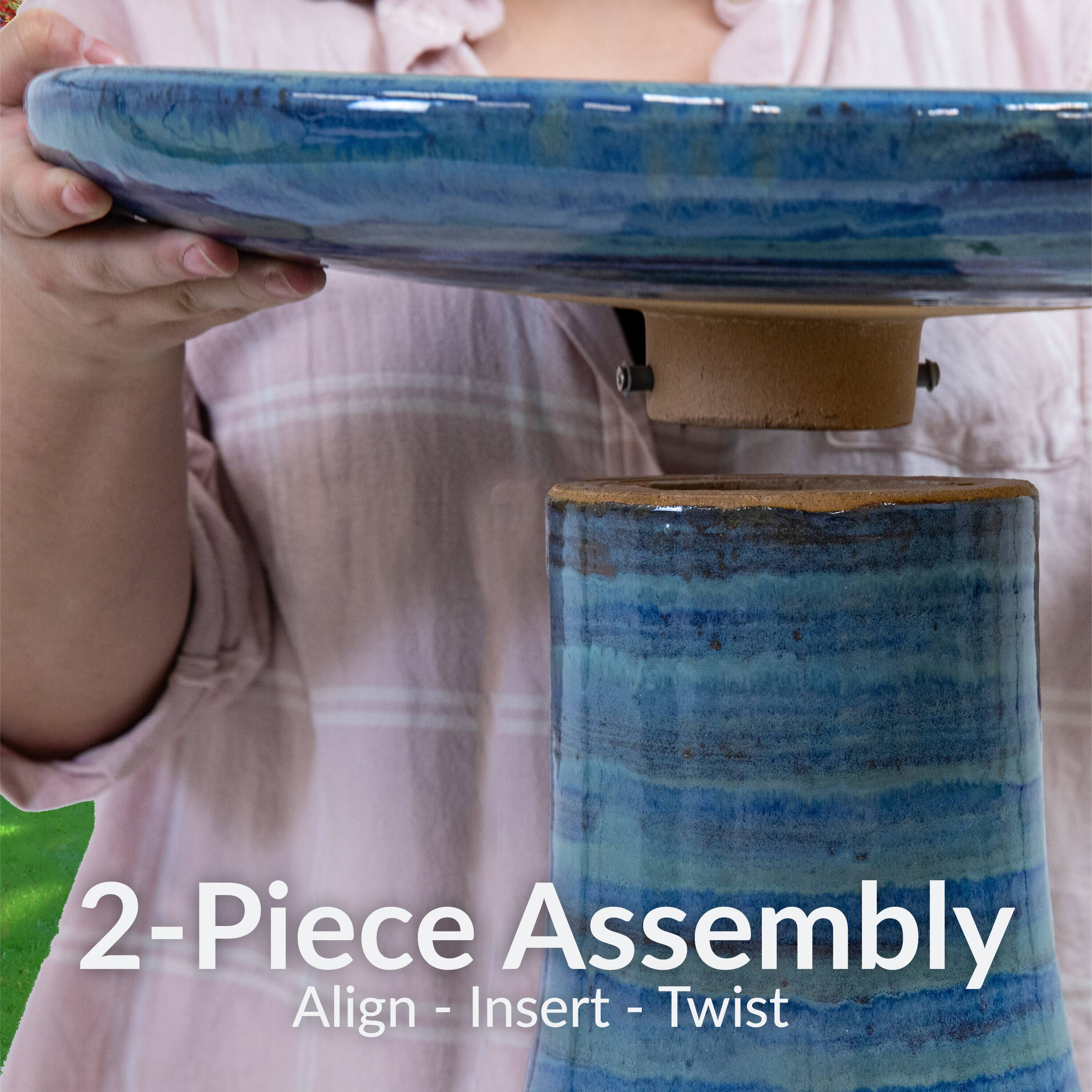 2-Piece Assembly  
Align - Insert - Twist