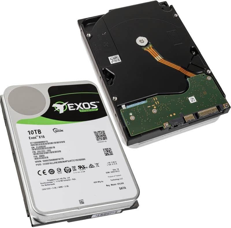 Seagate Exos X16 10TB 7200 RPM SATA 6Gb/s 3.5 Inch Enterprise Hard