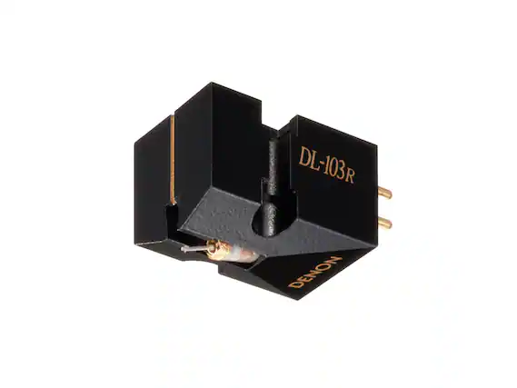 Front. Denon - DL-103R MC Phono Cartridge - Black.