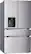 Angle. LG - Counter-Depth MAX 28.6 Cu. Ft. 4-Door French Door Refrigerator Smart Refrigerator with Full Convert Drawer - PrintProof Noble Steel.