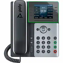 HP - Poly Edge E320 IP Phone - Corded - Corded/Cordless - Bluetooth, NFC - 3 Multiple Conferencing - Desktop, Wall Mountable - White,Midnight Blue
