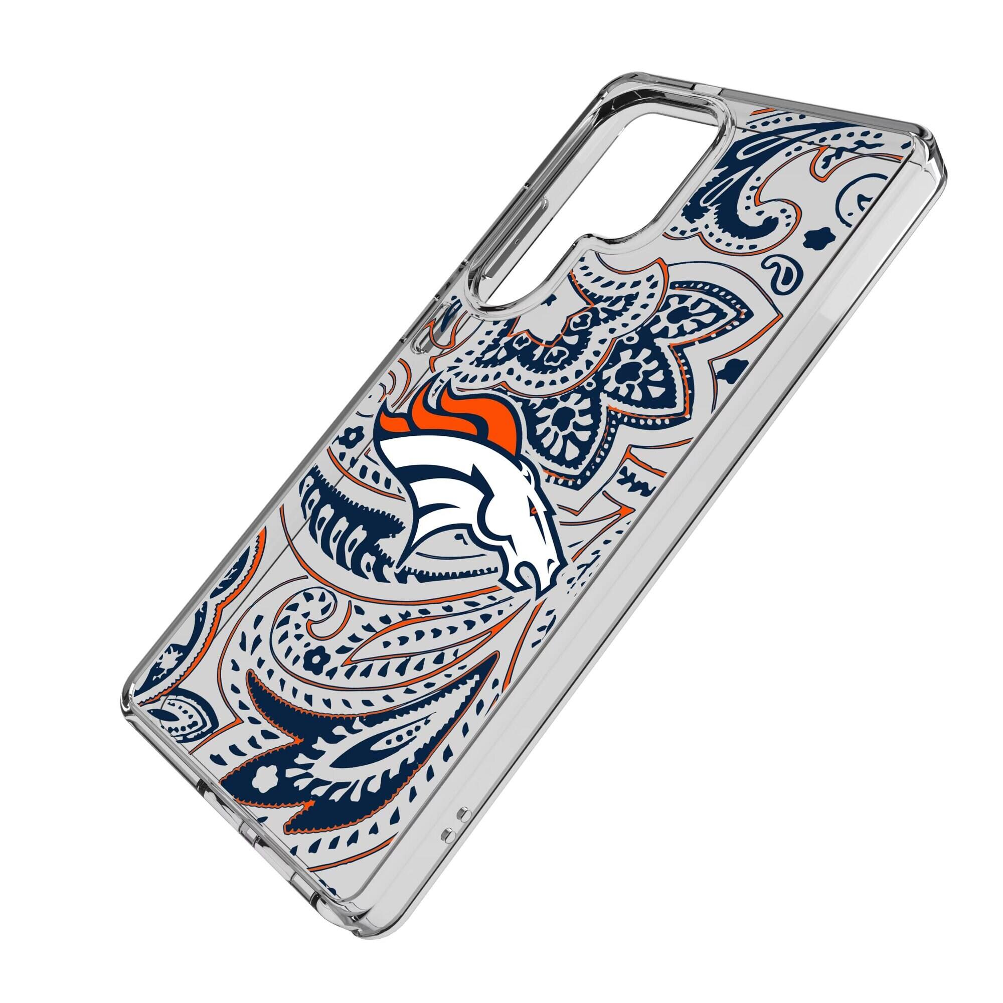 Alt View 1. Keyscaper - Galaxy Clear Paisley Design Case - S23 Plus - Multicolor.