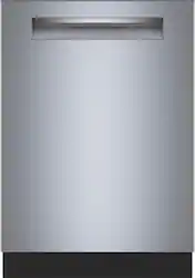 Bosch - 500 Series 24" Top Control Smart Built-In Tub Dishwasher with 3rd Rack and AutoAir, 44 dBA - Stainless Steel - Front_Zoom