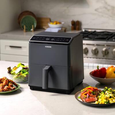 Cosori DualBlaze 6.8QT Smart Air Fryer with Ceramic Coating Dark Cosori DualBlaze 6.8QT Smart Air Fryer with Ceramic Coating Dark