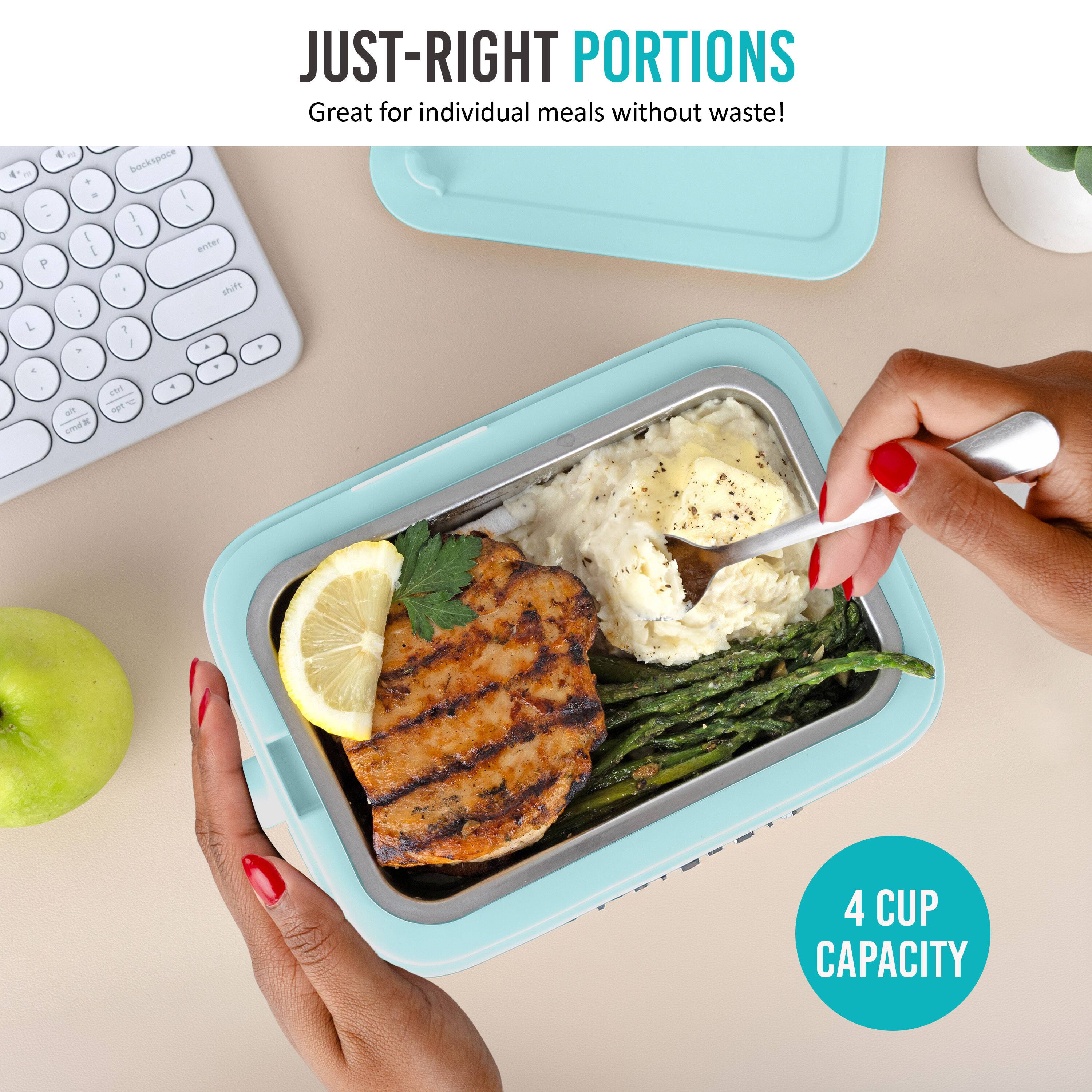 JUST-RIGHT PORTIONS  
Great for individual meals without waste!  

4 CUP CAPACITY