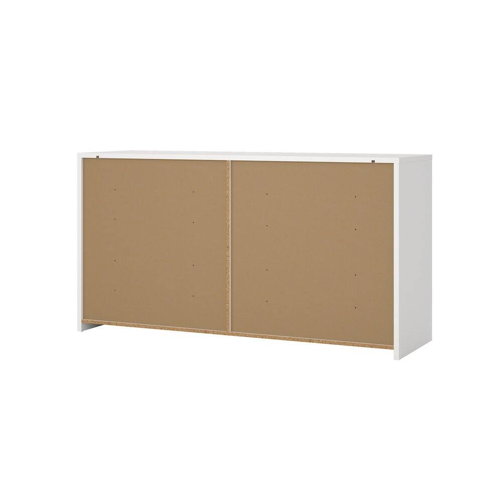 Back. Tvilum - Next 6 Drawer Double Dresser - White.