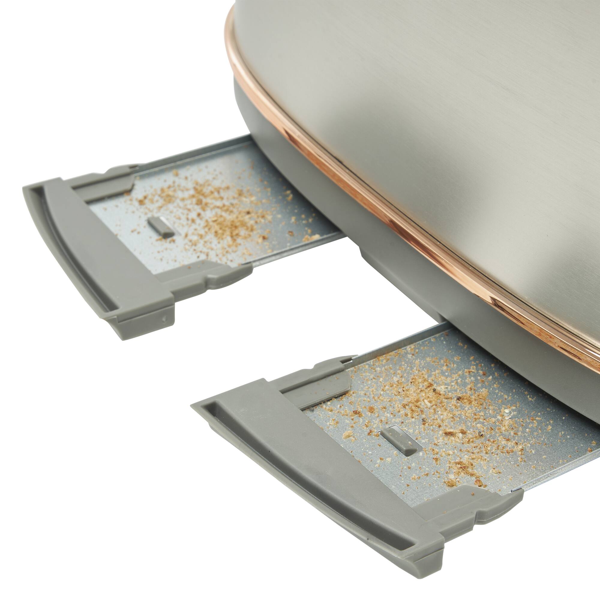 Alt View 8. Haden - Haden Heritage 4 Slice Wide Slot Toaster & 12 Cup Coffee Maker, Steel & Copper - Steel and Copper.