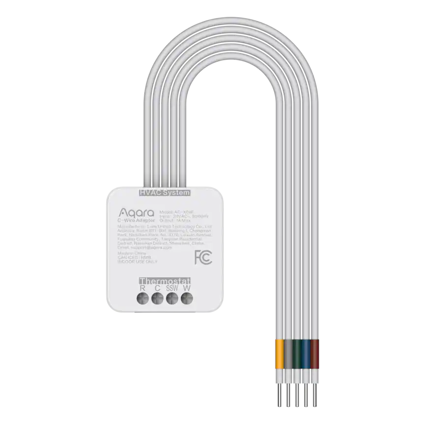 Aqara C Wire Adapter for W200 Smartq Thermostat White AC-X04E - Best Buy