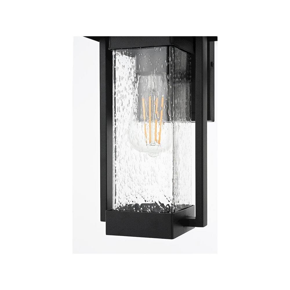 Alt View 2. Elegant Lighting - Tilton 7 inch Outdoor Pendant in Black - Black.